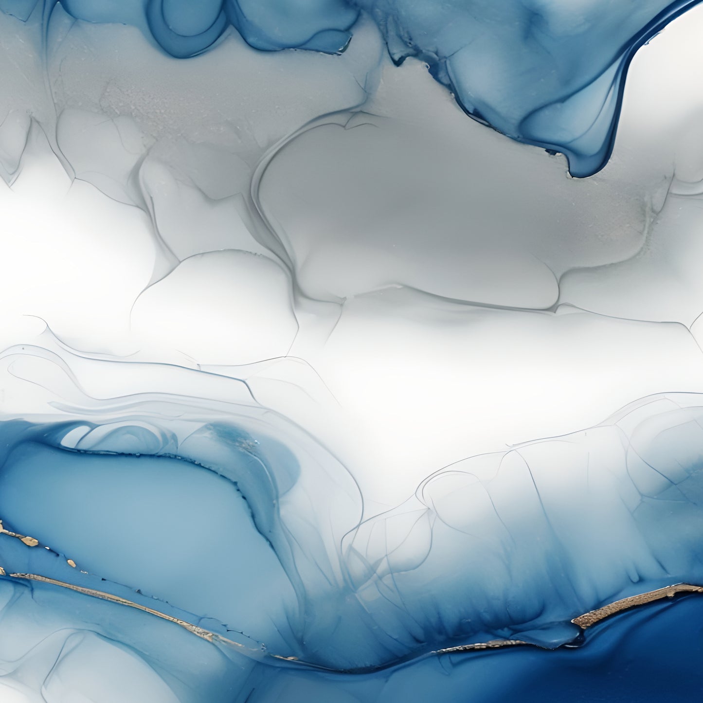 DRIFT OF BLUE -Extra Large Textured Canvas Painting – Limited Edition Abstract Fluid Art
