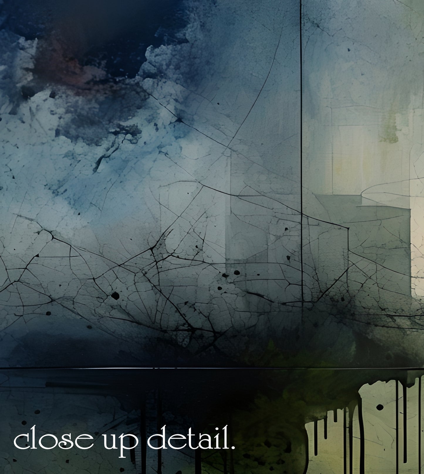 URBAN OASIS-Extra Large Textured Canvas Painting – Limited Edition Abstract Cityscape