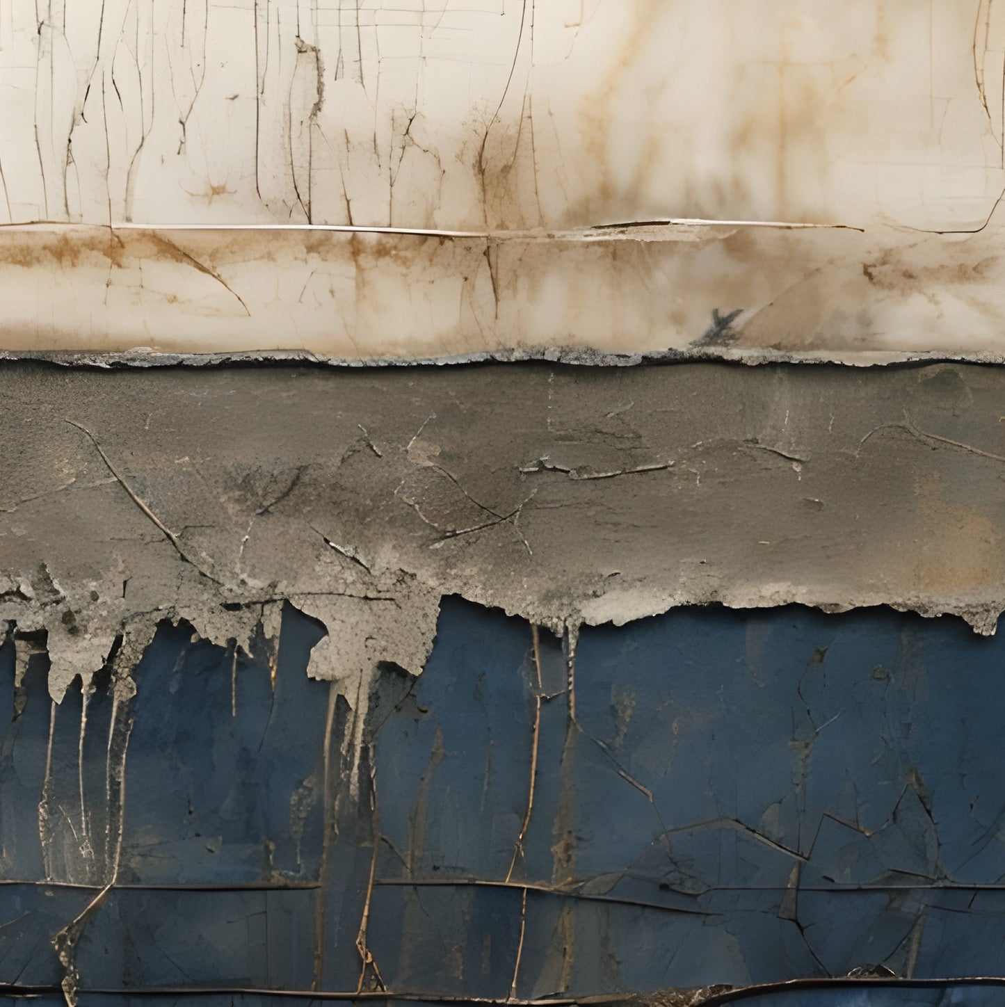 FAULT LINE - Abstract Textured Limited Edition Canvas Wall Art