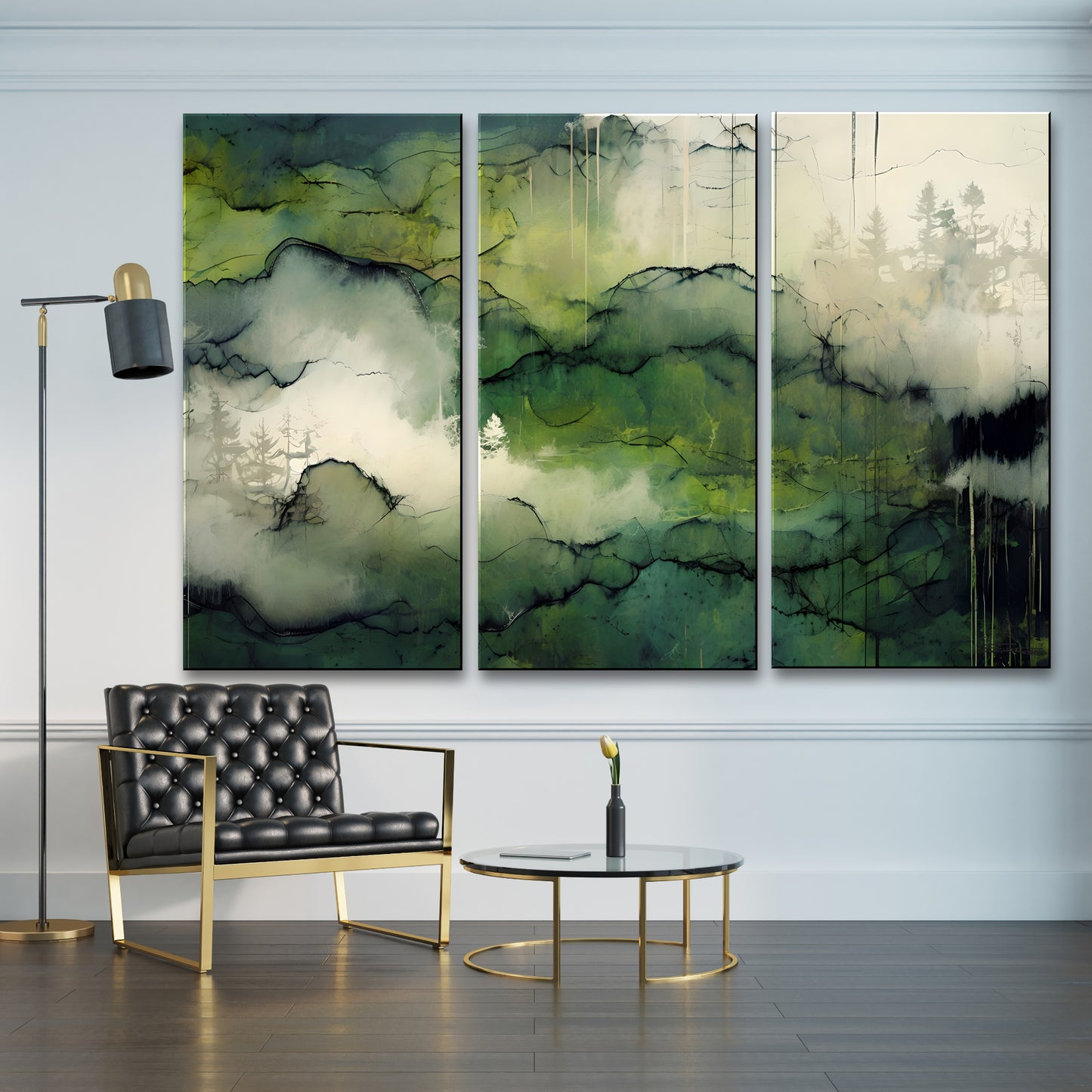 ECHOES IN VIVID SILENCE-Extra Large Textured Canvas Painting – Limited Edition Abstract Landscape
