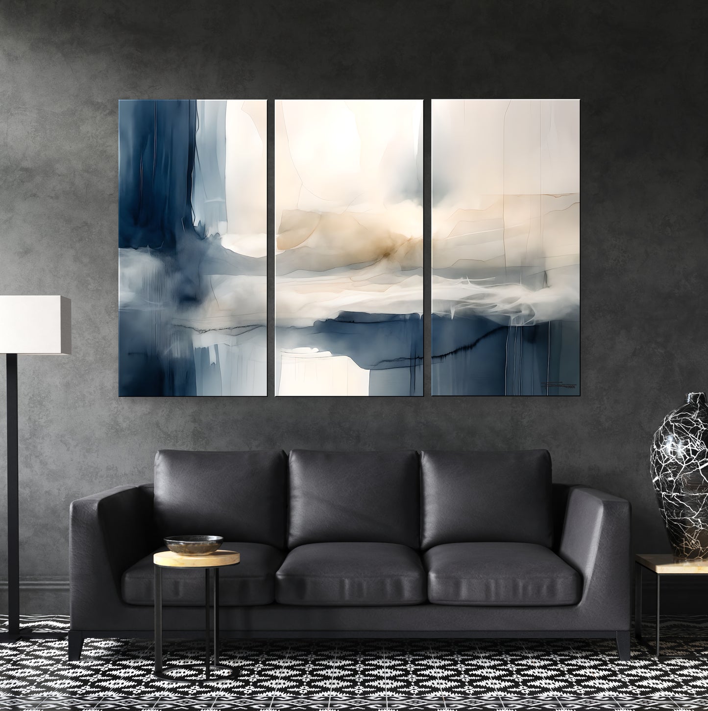 VEIL OF SILENCE-Extra Large Textured Canvas Painting – Limited Edition Abstract