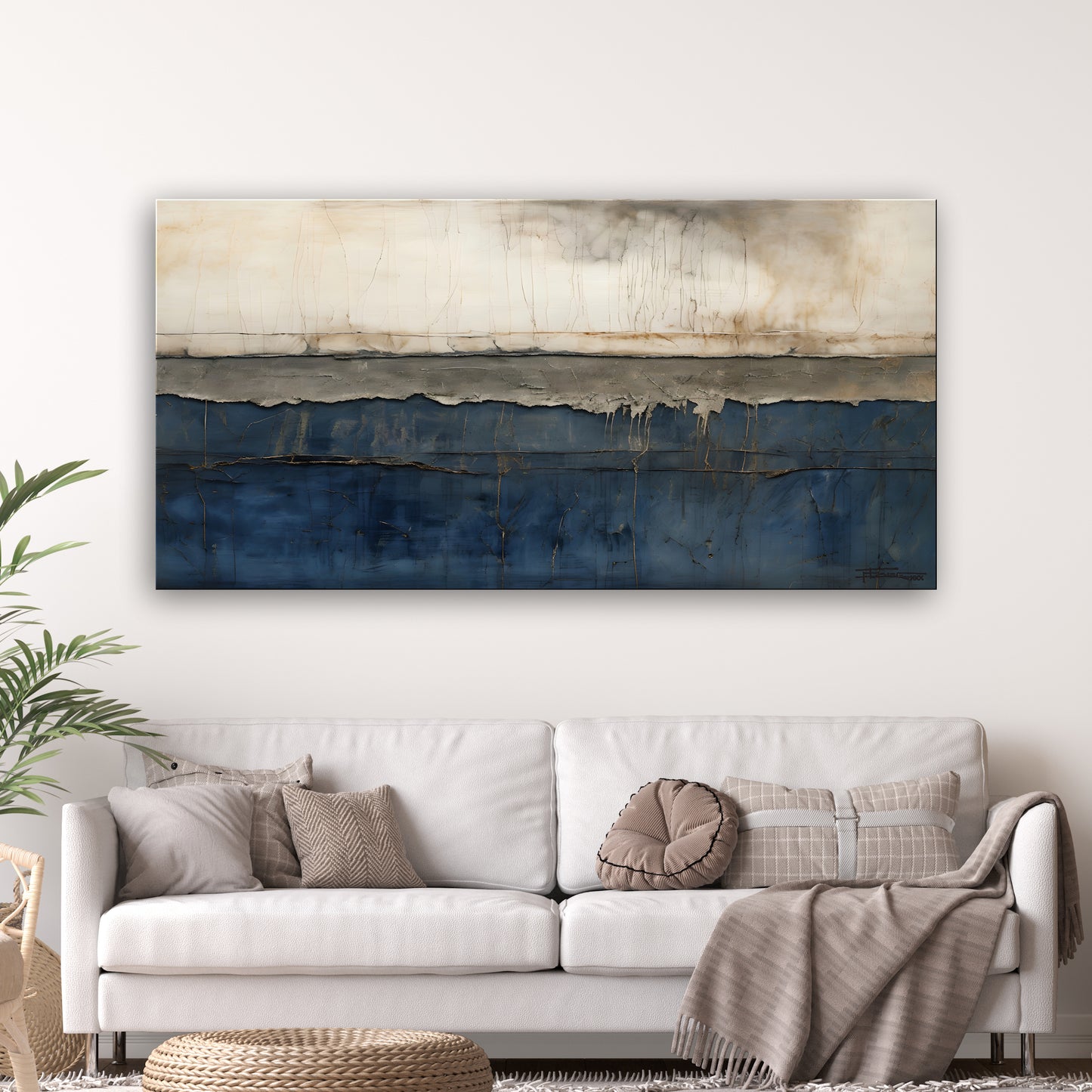 FAULT LINE - Abstract Textured Limited Edition Canvas Wall Art