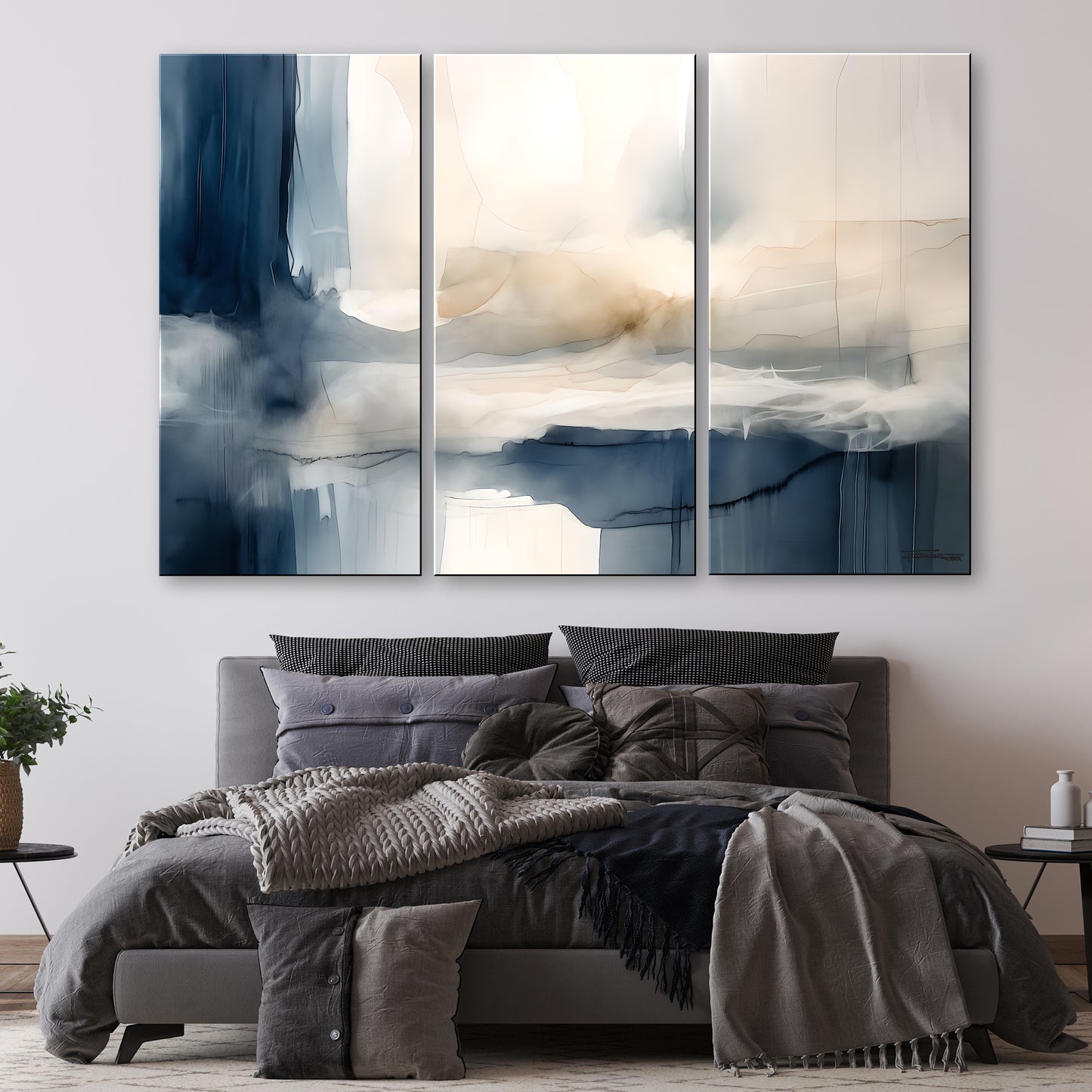 VEIL OF SILENCE-Extra Large Textured Canvas Painting – Limited Edition Abstract