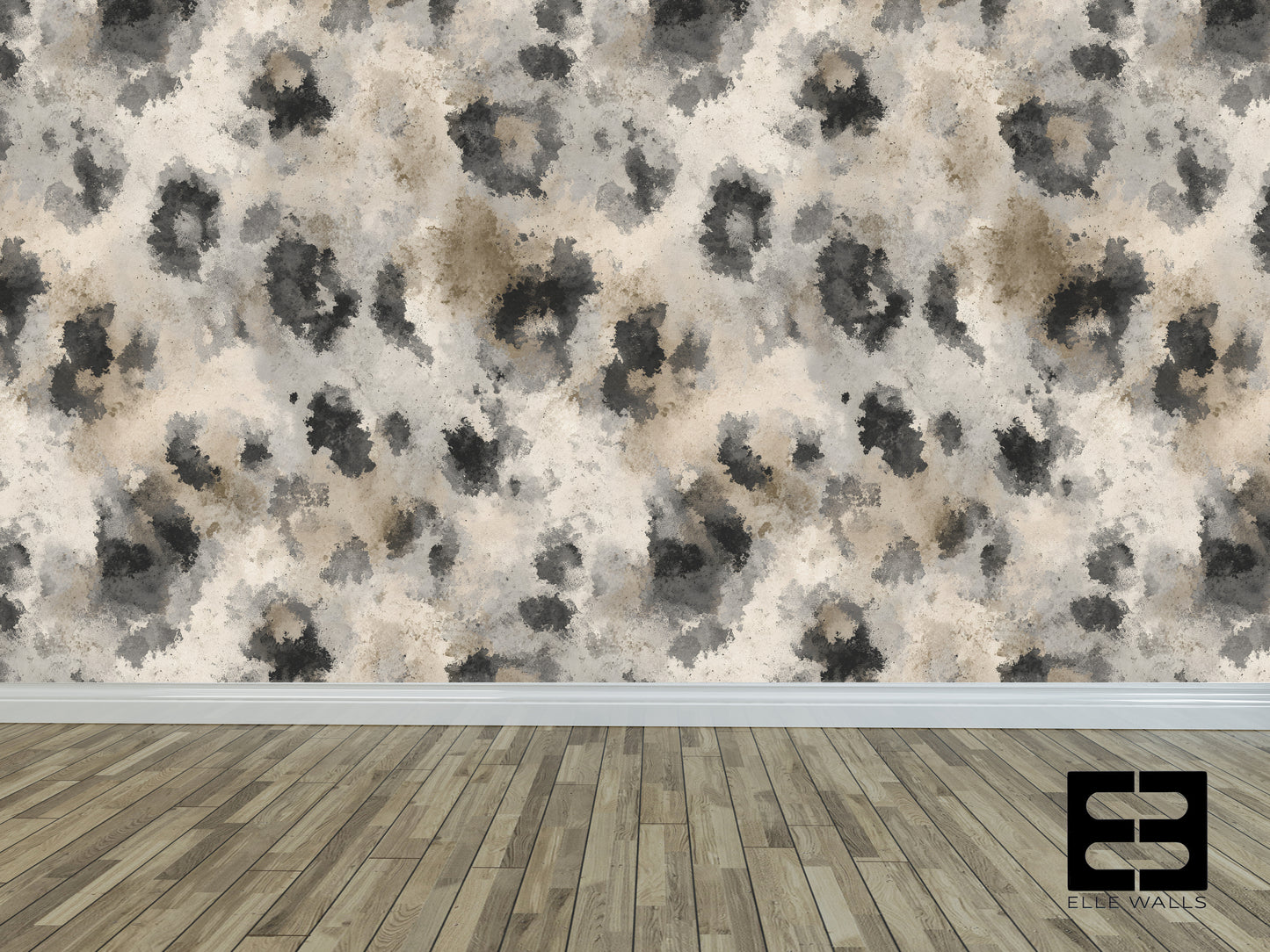 Luxury Snow Leopard Abstract Wallpaper