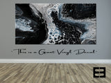 BLACK AND BLUE- Giant Wall Art Decal