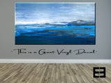 FIELDS OF BLUE- Giant Wall Art Decal