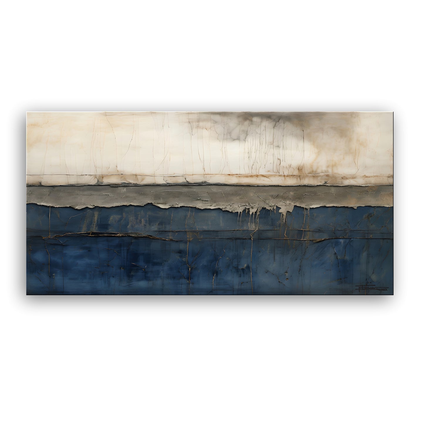FAULT LINE - Abstract Textured Limited Edition Canvas Wall Art
