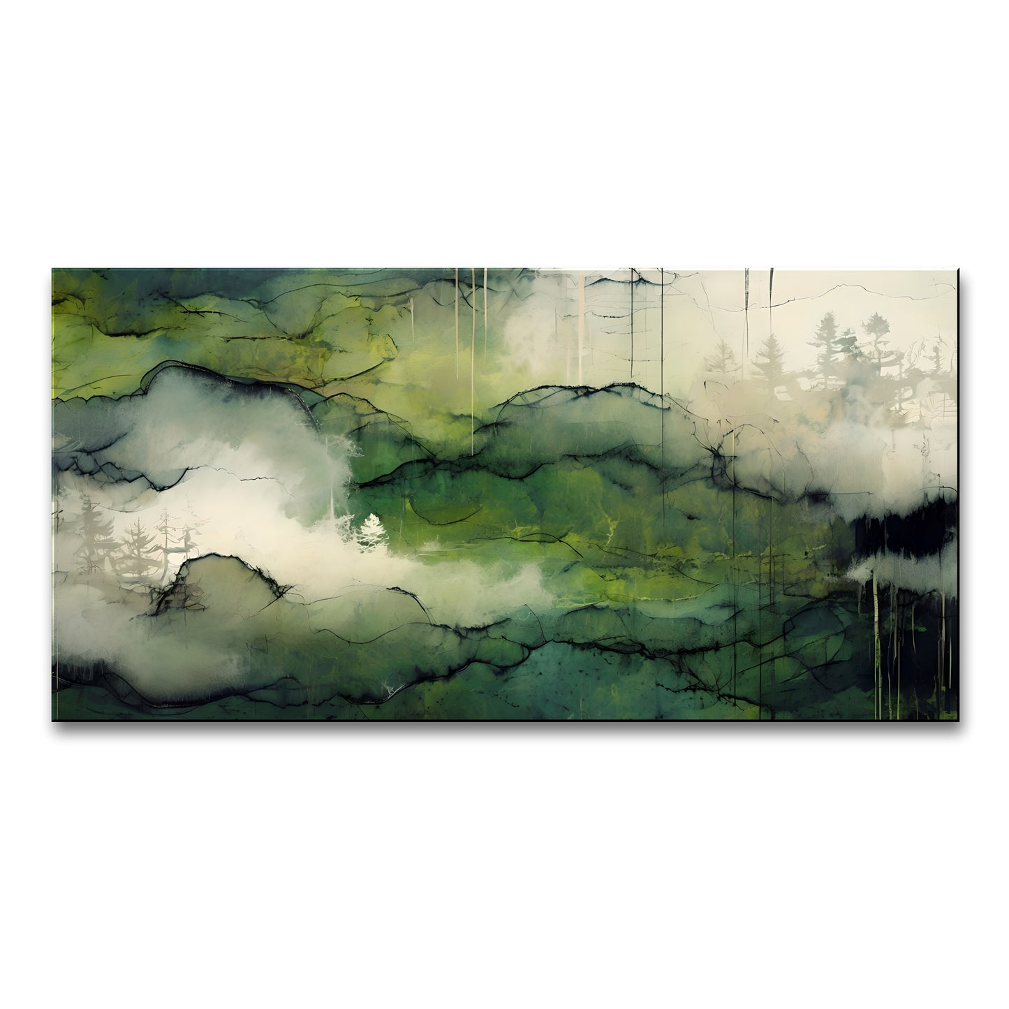ECHOES IN VIVID SILENCE-Extra Large Textured Canvas Painting – Limited Edition Abstract Landscape
