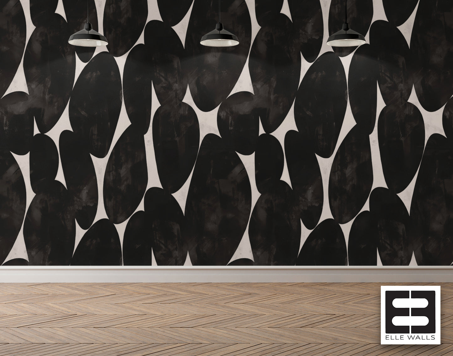 Charcoal Stone Luxury Textured Abstract Wallpaper