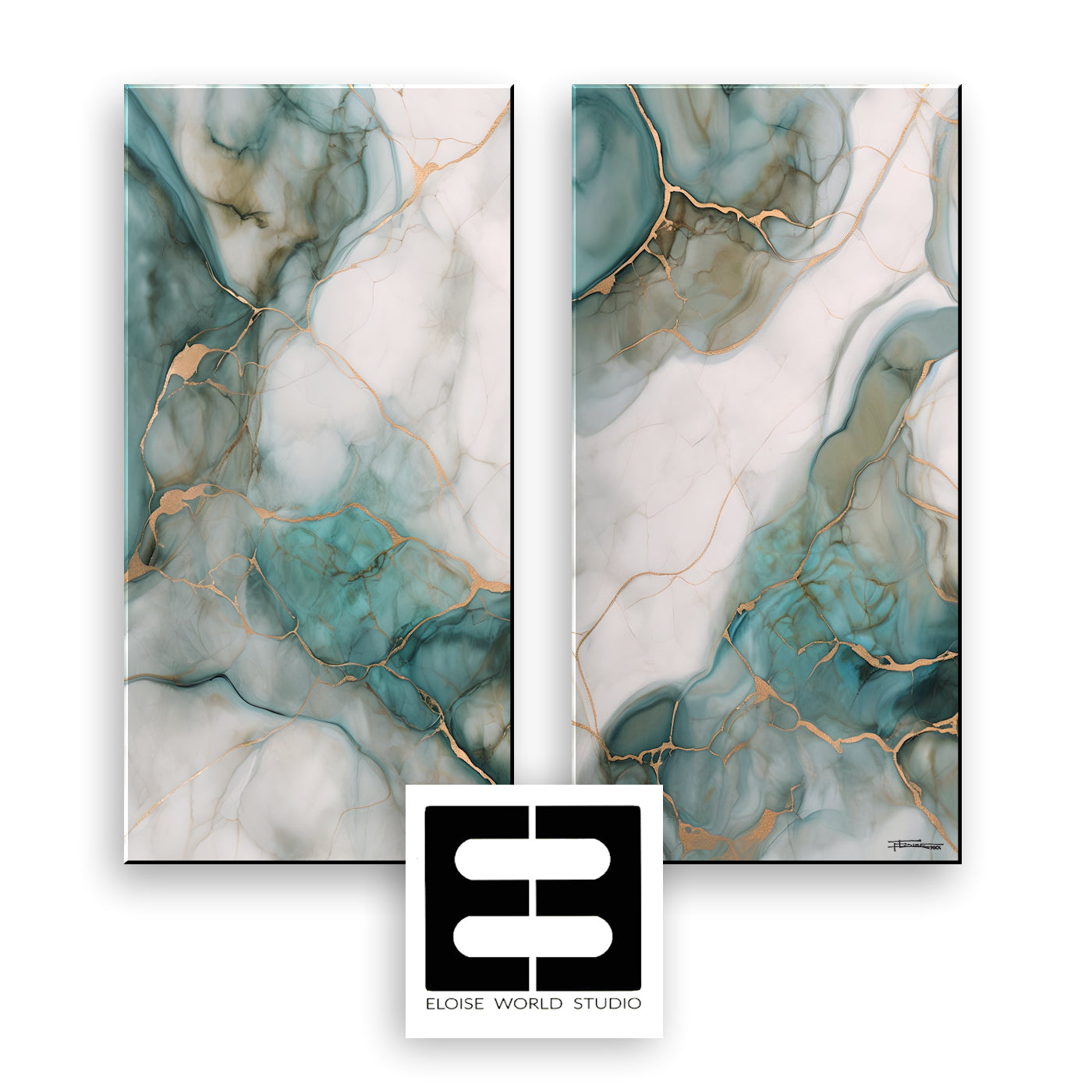 SET of Paintings, Pair of Paintings-Extra Large Canvas Painting – Limited Edition Abstract