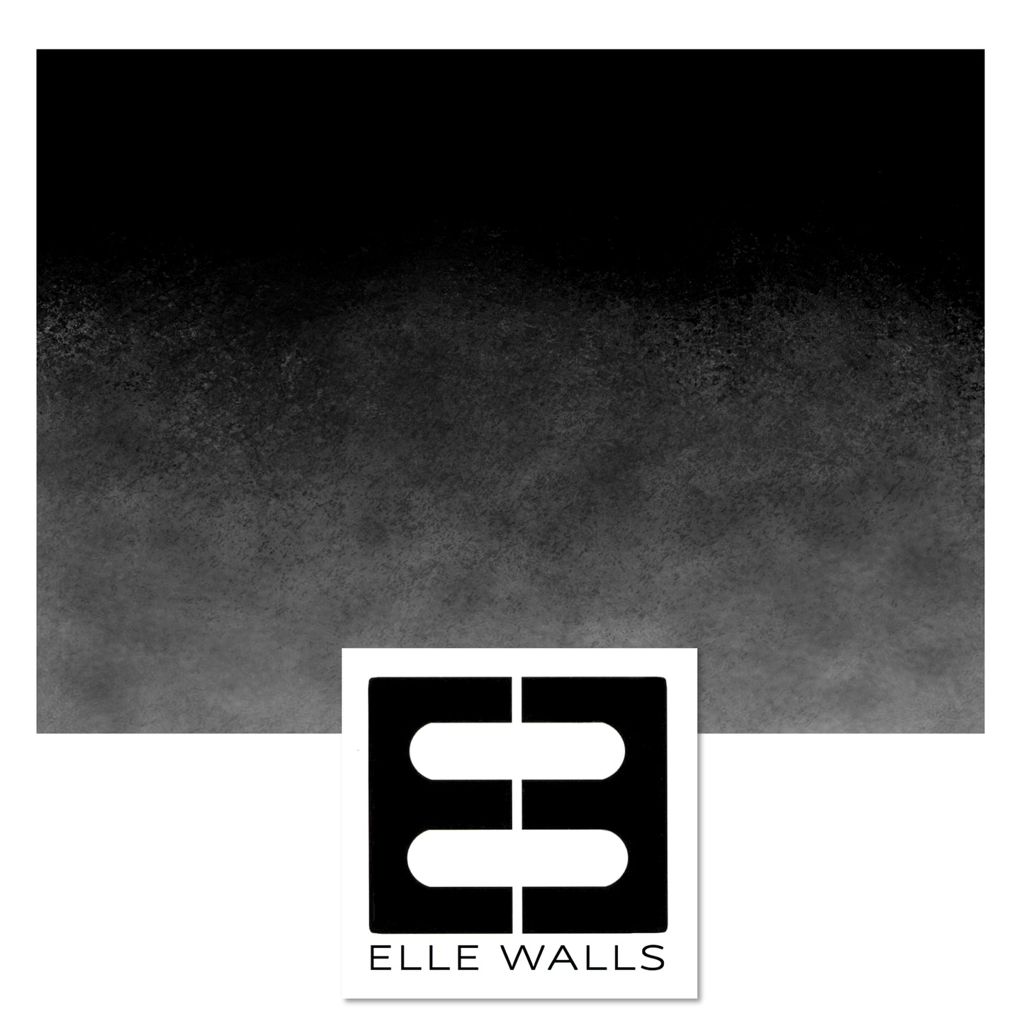 Black Ombre Abstract Luxury Wallpaper Mural in Peel & Stick Canvas Vinyl or Non-Woven