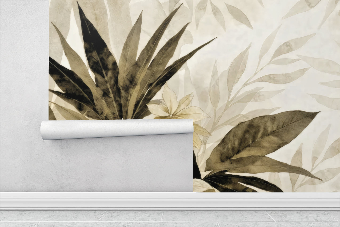 Tropical Reverie Luxury Wall Mural in Non Woven or Peel and Stick