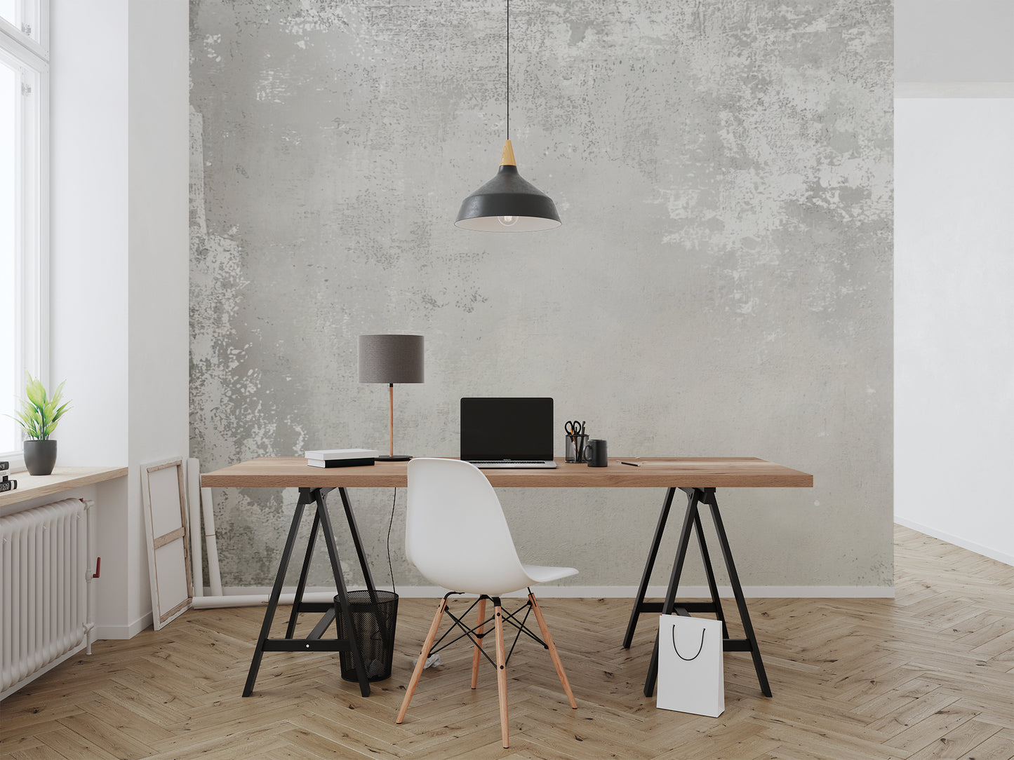 Distressed Rustic Concrete Wallpaper Mural