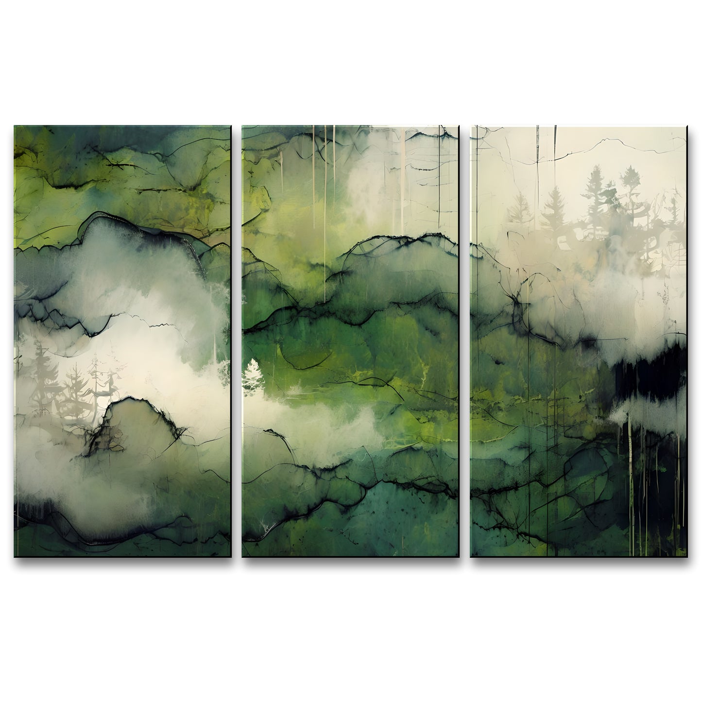 ECHOES IN VIVID SILENCE-Extra Large Textured Canvas Painting – Limited Edition Abstract Landscape