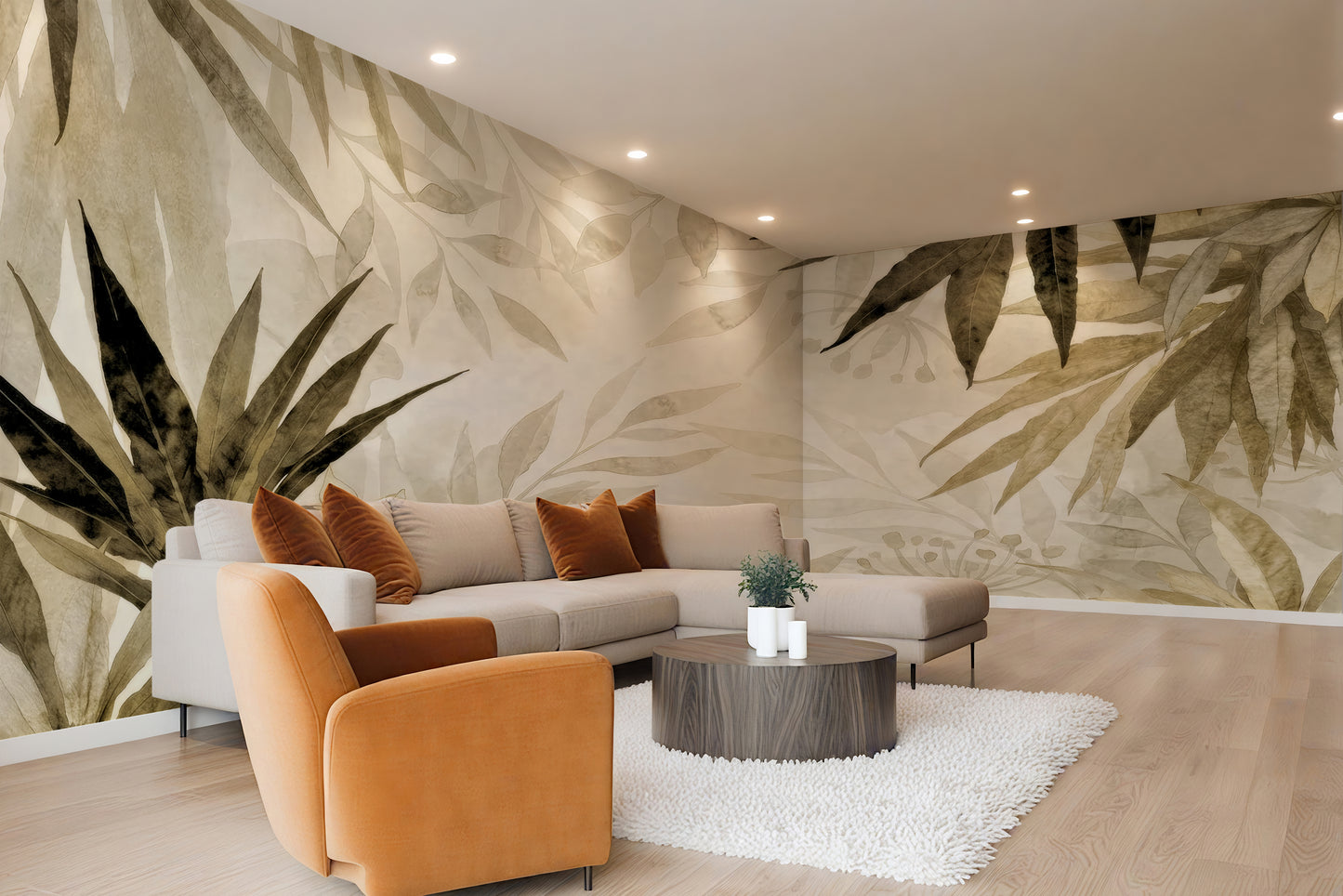 Tropical Reverie Luxury Wall Mural in Non Woven or Peel and Stick