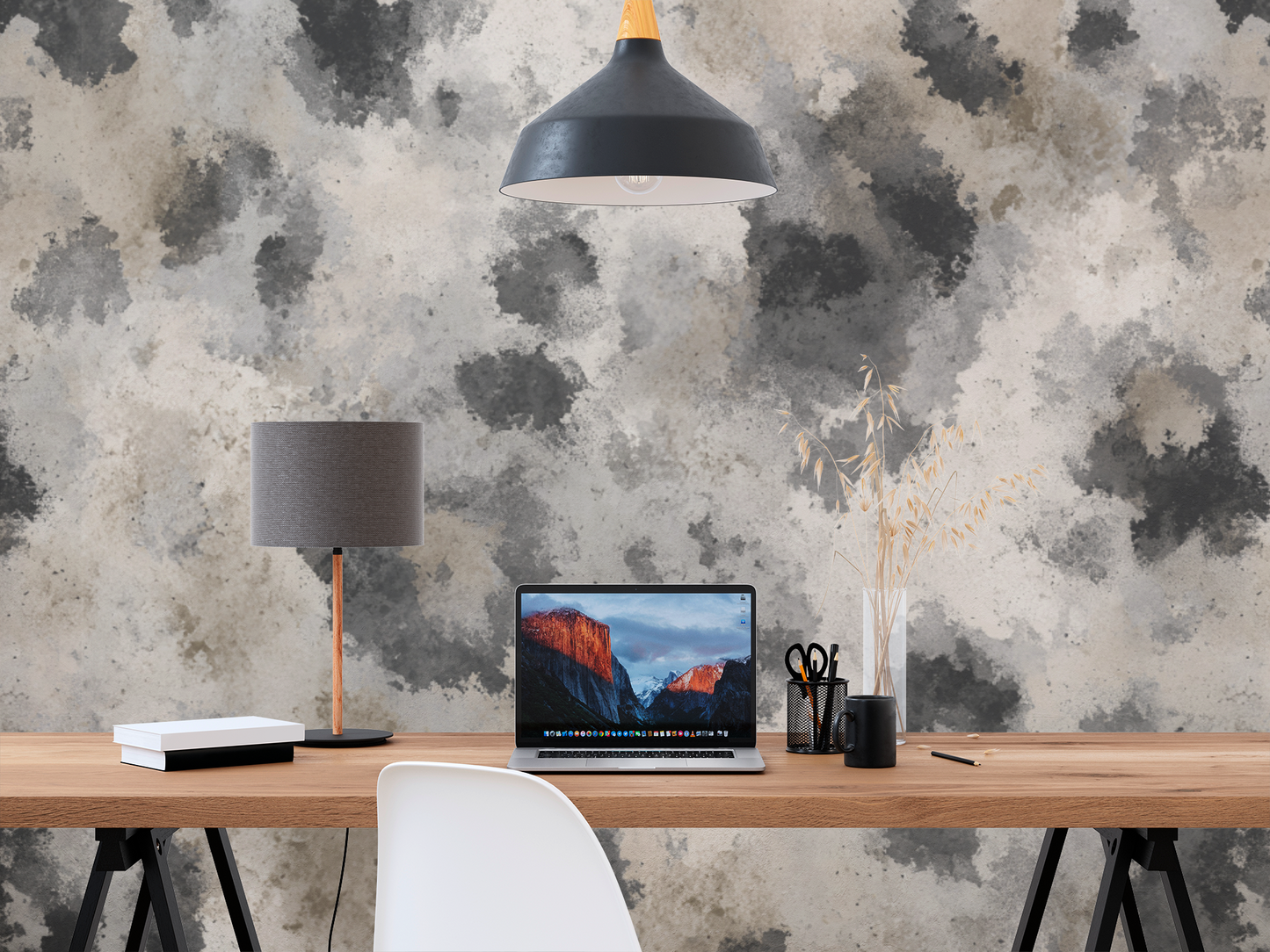 Luxury Snow Leopard Abstract Wallpaper