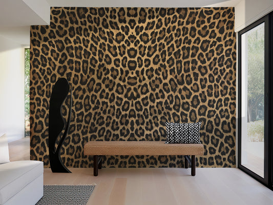 Luxury Leopard Abstract Wallpaper