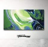 GREEN GODESS - Original Resin Painting