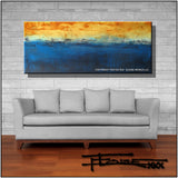 Modern Canvas Painting Limited Edition 60 x 24 INFUSION by ELOISExxx