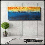 Modern Canvas Painting Limited Edition 60 x 24 INFUSION by ELOISExxx