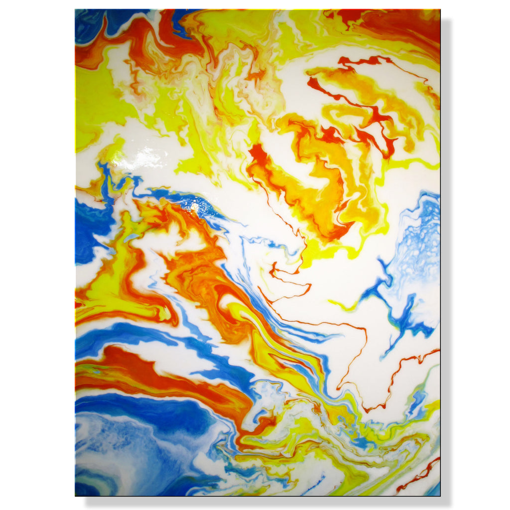 JOY - 48 X 36 X 1.5 inch Resin Coated Limited Edition Painting