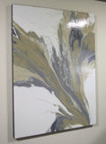 BEIGE AND GRAY - Original Resin Painting