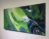 GREEN GODESS - Original Resin Painting