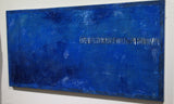 BLUE BARS - Original Resin Painting
