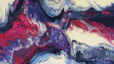 MAGENTA SPLASH - Original Resin Painting