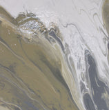 BEIGE AND GRAY - Original Resin Painting