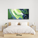 GREEN GODESS - Original Resin Painting