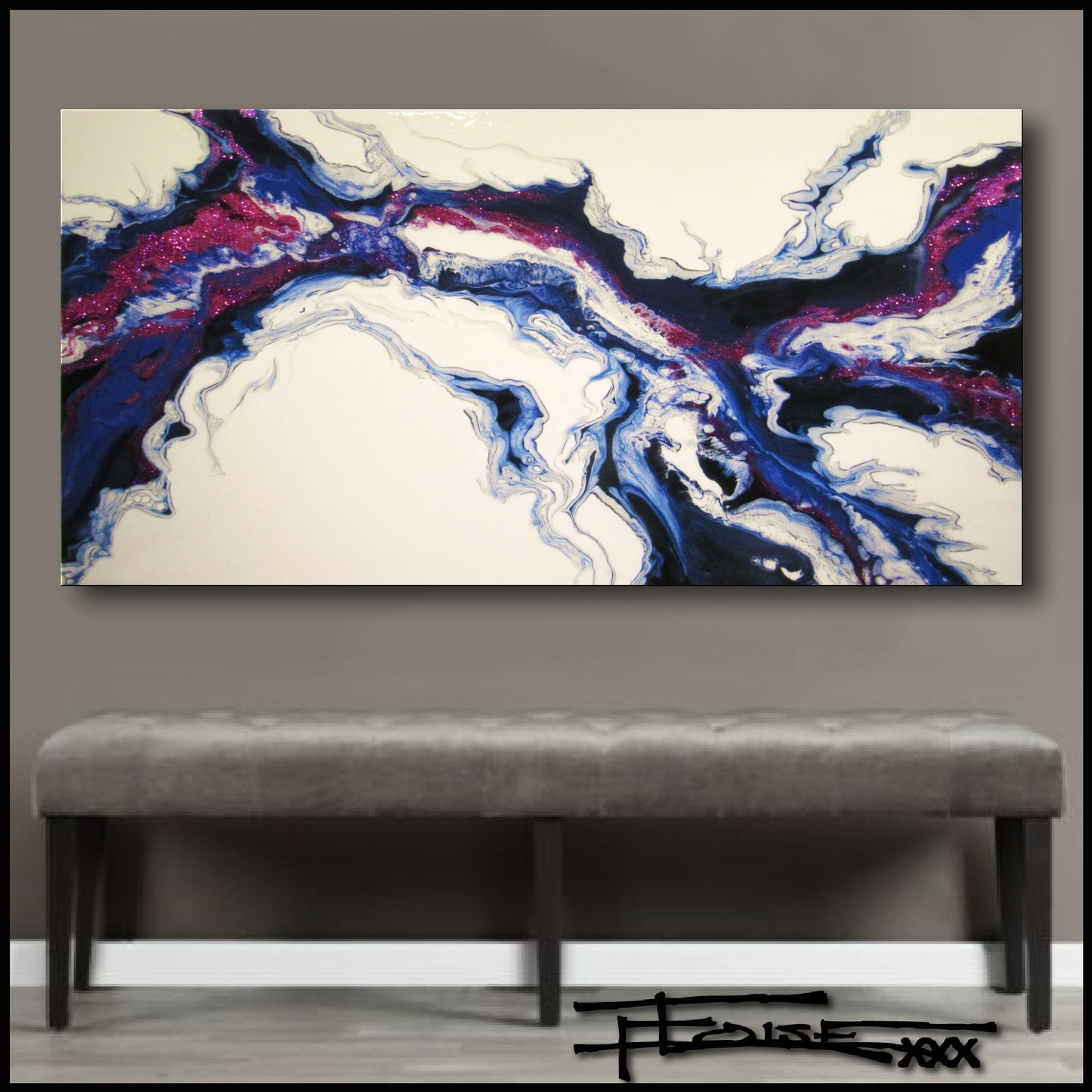 MAGENTA SPLASH - Resin Coated Limited Edition