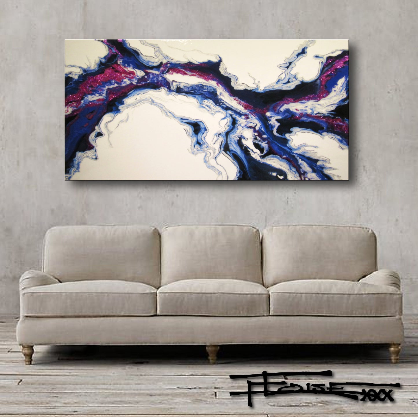 MAGENTA SPLASH - Resin Coated Limited Edition