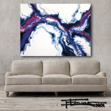 MAGENTA SPLASH - Original Resin Painting